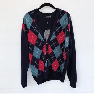 Hawick Knitwear Argyle Cardigan